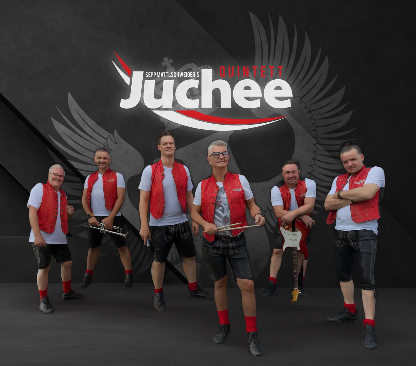 Dunkles Motiv mit Logo