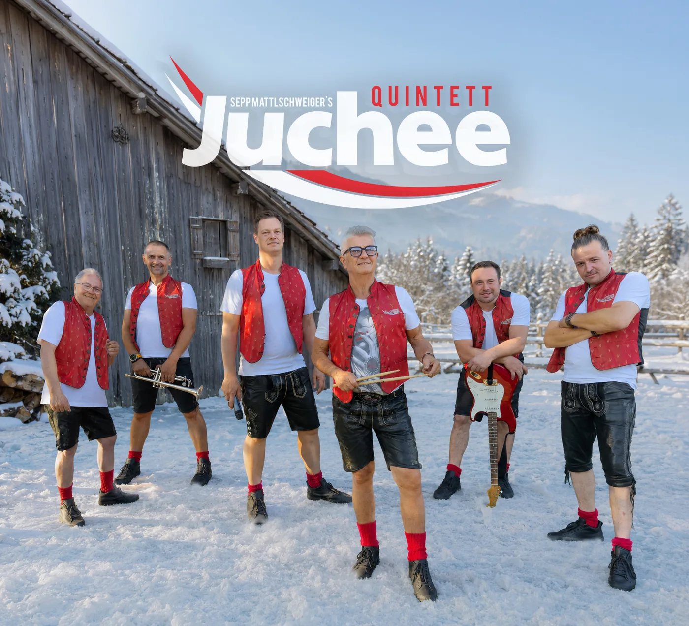 Wintermotiv mit Logo