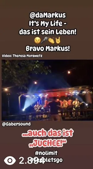 Juchee live mit Markus