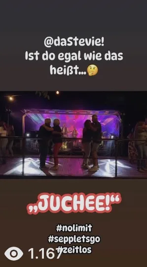Juchee live auf der Tanzfläche